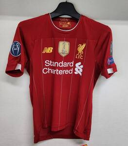 19-20リバプール LFC Liverpool(H)#11 モハメド・サラー SALAH 半袖 New Balance正規 UEFA CL仕様 S