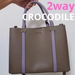 クロコダイル　ハンドバッグ　ショルダーバッグ　2way