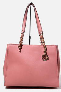 MICHAEL KORS マイケルコース ゴールドチェーン レザー トートバッグ PINK ピンク FP-1806 /◆☆ レディース