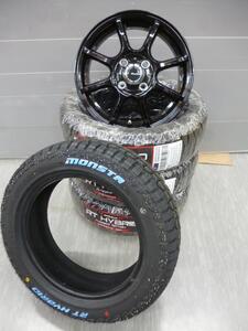 新品4本セット★S315★モンスターR/T★155/65R14★ホワイトレター★ゴツゴツタイヤ★軽トラック・軽バン・ハイゼット・エブリー★G