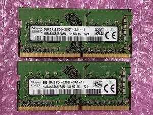 SKhynix/8GB×2枚=16GB/PC4-19200/DDR4-2400/PC4-17000/PC4-21333/PC4-25600/#3-A9