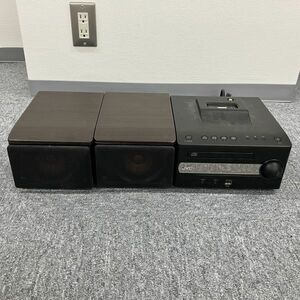 L026-SG2-401 Victor ビクター JVC CDレシーバー コンポ セット売り CA-EXS1-B 2011年製 SP-EXS1-B オーディオ機器 ※通電確認のみ済