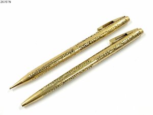 SHEAFFER シェーファー U.S.A. ノック式 ボールペン 推進式 シャーペン 2点 12K GF / RGP 金張り ゴールド ビンテージ 筆記用具 2676TN-20