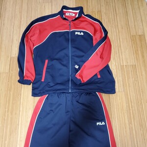 FILA 日本製 szM 美中古 メンズ フィラ　上下セット セットアップ　ジャージ