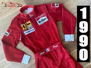 海外 高品質　送料込み　アラン・プロスト Alain Prost 1990 F1　レーシングスーツ　サイズ各種 レプリカ カスタム対応