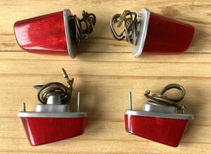 ホンダ ウインカー赤 C100 CA100 C102 CA102 C105 旧車 カブ スーパーカブ cub winker set red honda vela_parts 0048