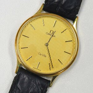 1円 可動品 腕時計 オメガ OMEGA デビル デヴィル クォーツ メンズ SS ゴールド 同梱不可