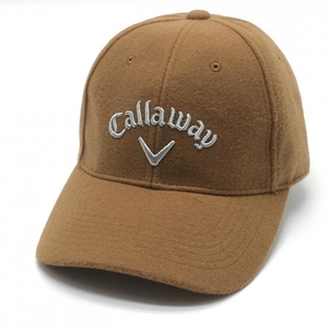 キャロウェイ キャップ ブラウン×シルバー 起毛 FR ゴルフウェア Callaway