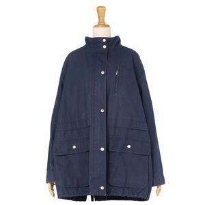 バーバリー ロンドン BURBERRY LONDON ジャケット コート ジップアップ コットン アウター レディース 15 ネイビー cg11ed-rm04f07712