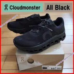 on Cloudmonster All Black クラウドモンスター 27.5