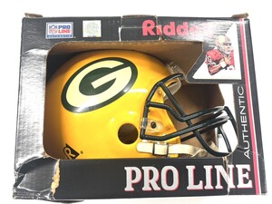 １円スタート Riddell デリル アメリカンフットボール ヘルメット PRO LINE AUTHENTIC 黄色 アメフト スポーツ【K000280】