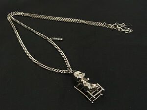 1円 ■極美品■ ChristianDior ディオール×大谷工作室 DIOR & OTANI WORKSHOP ネックレス ペンダント アクセサリー シルバー系 EA2911