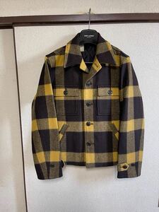 【即決】【良品】 n.hoolywood ミスターハリウッド エヌハリウッド CPO JACKET ジャケット チェックブルゾン YELLOW × BLACK 即決あり