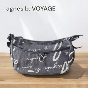 agnes b. VOYAGE ショルダーバッグ デニム グレー