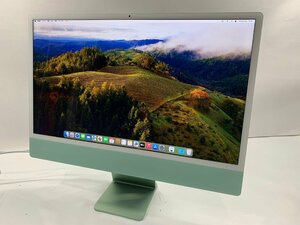 １円スタート！！ Apple iMac A2438 (24-inch, M1, 2021) グリーン [Dmc]