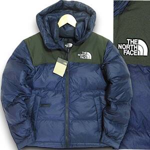 新品◆THE NORTH FACE◆NUPTSE ヌプシ ハイブリッド RDSグースダウン フーディー ダウンジャケット M インク◆ノースフェイス◆J850