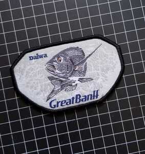 Daiwa Great Banff Old Patch ダイワ精工 グレートバンフ オールド ワッペン パッチ/Kurodaiblack sea breamEMBLEM チヌ 黒鯛　銀鱗　ちぬ