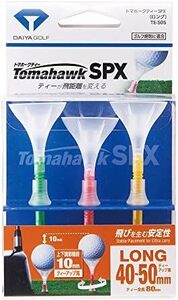 ロング全長80mm ゴルフティー トマホークティーSPX ロングショート 大型ヘッドでボールが乗せやすい