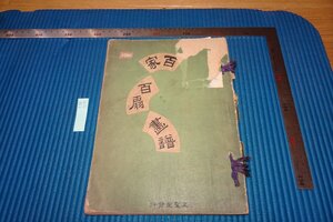 rarebookkyoto　F9B-715　戦前　百家百扇画譜　コロタイプ画集　文聖堂　八阪楽部　1920年頃作　京都古物