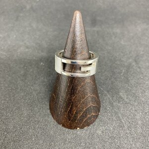 キングラム[30]グッチ　SV925 カットアウトGリング　表記＃15（実寸　約＃14）　7.6ｇ【送料無料】