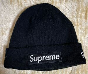 supreme box logo new era ビーニー 黒 シュプリーム ニューエラ Box Logo New Era Beanie