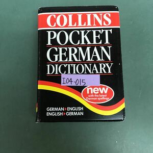 I04-015 COLLINS POCKET GERMAN DICTIONARY GERMAN new