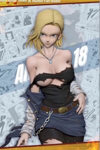 【ドラゴンボール】人造人間18号　Android18 アタッシュケース　ガレージキットフィギュア　キャストオフ可　Dragon Ball Z