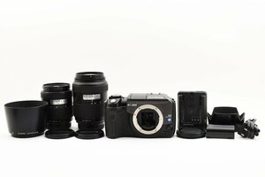 Olympus E-300 800万画素 + Zuiko Digital 14-45mm/40-150mm レンズセット [現状品] CFカード 8MB FC-8M 充電器 バッテリー付き