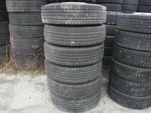 送料無料●鉄ホイール 6穴-222.25 6本 19年 8分山 ヨコハマ 205/85R16 117/115L LT iG91 16インチ●32771