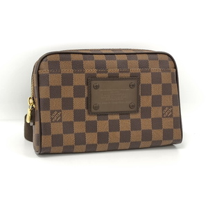 【中古】LOUIS VUITTON バムバック ブルックリン ウエストバッグ ダミエ エベヌ N41101