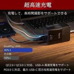 一点限り✨ SmallRig VB99 ミニ V マウント バッテリー