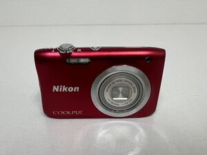 A3646◆Nikon ニコン / COOLPIX A100 コンパクト デジタルカメラ レッド