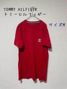 TOMMY HILFIGER トミーヒルフィガー　Tシャツ ポケット付き　M