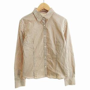 バーバリー BURBERRY キッズ シャツ ネクタイ付き ストライプ 160 ベージュ ■GY09 /EE キッズ