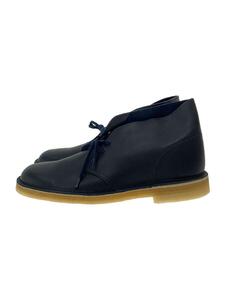 Clarks◆チャッカブーツ/UK9/BLK/レザー