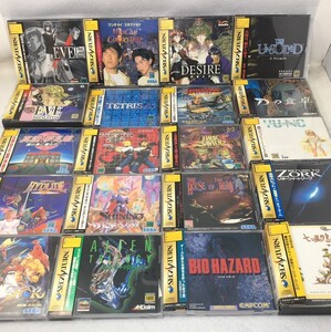 MY836 コレクター品 セガサターン まとめ売り 20本 バイオハザード/七ツ風の島物語/THOR/リターン トゥ ゾーク/この世の果てで恋を唄う少女