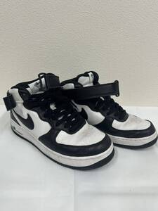 ナイキ NIKE ×STUSSY ステューシー AIR FORCE 1 MID Black and Light Bone エアフォース1 ミッド ブラック アンド ライトボーン 25.5cm