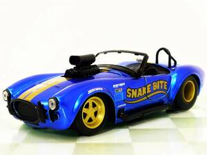 ■JADA TOYS 1/24 1965 SHELBY COBRA 427 S/C BLUE■シェルビー コブラ