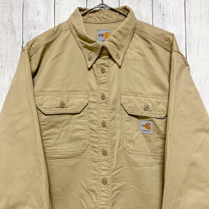 カーハート Carhartt 長袖シャツ ワークシャツ メンズ ワンポイント XLサイズ 5-66