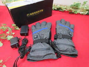 【GY1464/8】ELECTRIC HEATED GLOVES　暖かくなる手袋　グローブ　バイク　スキー　動作品♪