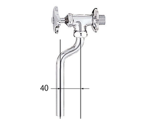 LIXIL・INAX　UF-8R　ストール用小便水栓