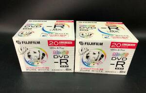 未使用 DVD-R 録画用 12０分 FUJIFILM 20枚×2セット インクジェット対応 240401-24