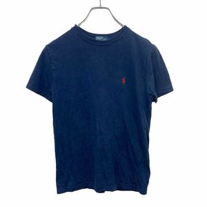 Polo Ralph Lauren 半袖 刺繍 Tシャツ Mサイズ ポロ ラルフローレン ネイビー 古着卸 アメリカ仕入 t2405-3256