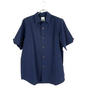 VISVIM(ビズビム) ELLAS SHIRT S/S WASHI YARN 17SS（navy)