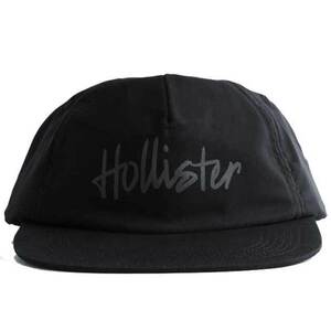 新品★正規品★未使用★未開封★フリーサイズ！★ホリスターHOLLISTER★ロゴ フラットブリム ハット★ブラック