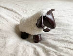 新品 Owen Barry オーエンバリー SHEEP DOOR STOPPER 羊 ドアストッパー SHEEP BROWN x CANELA/WHITE アニマルモチーフ イギリス製 ◇5