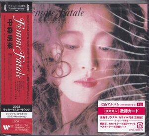 ※即決20【Femme Fatale / 中森明菜 （2枚組CD・高音質・ラッカーマスターサウンド）】新品《42周年特典クリアファイル付！》