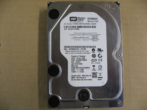 【ジャンク品、本体のみ】WESTERN DIGITAL WD5000AAKS (500G SATA300 7200)　WD5000AAKS-22A7B0 ハードディスク・HDD(3.5インチ)