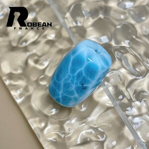 レア EU製 定価8万円★ROBEAN・チベット天珠★パワーストーン アクセサリー ラリマー 天然石 癒し 平和 お守り 約23.4*15.8mm Y614118