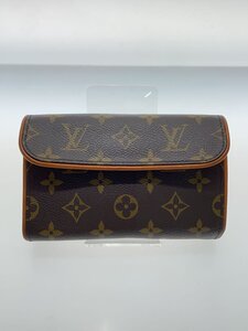 LOUIS VUITTON◆ポシェット・フロランティーヌ_モノグラム・キャンバス_BRW/PVC/BRW/M51855/ベルト欠品